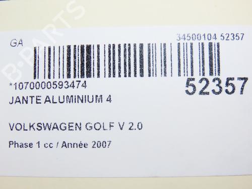 Rim VW GOLF V (1K1) 2.0 TDI | BP28967748C45 