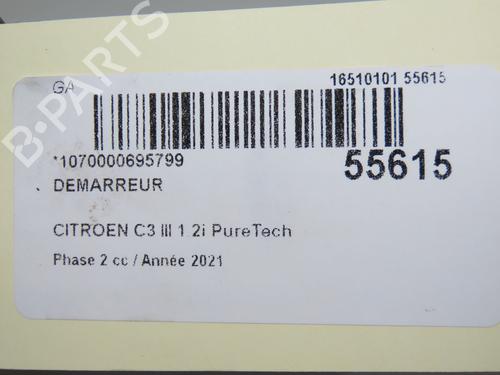 Used Starter CITROËN C3 III (SX) 1.2 PureTech 82 (83 hp) 31155074