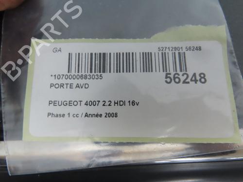 Used Right front door PEUGEOT 4007 (VU_, VV_) 2.2 HDi (156 hp) 30606532
