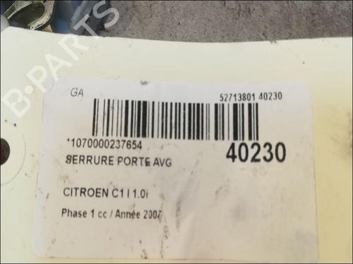 Used Front left lock CITROËN C1 (PM_, PN_) 1.0 (68 hp) 9608365