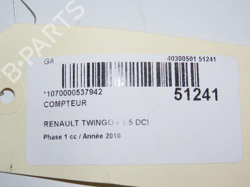 Used Instrument cluster RENAULT TWINGO II (CN0_) 1.5 dCi (CN0E) (64 hp) 28967966