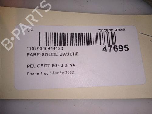 Left sun visor PEUGEOT 607 (9D, 9U) 3.0 V6 24V | BP14951959I1