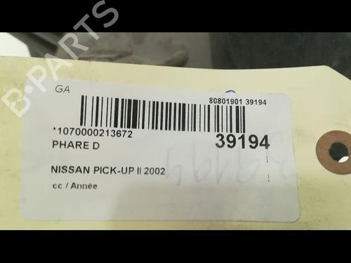 Used Right headlight NISSAN PICK UP (D22) 2.5 TD 4WD (103 hp) 9605390