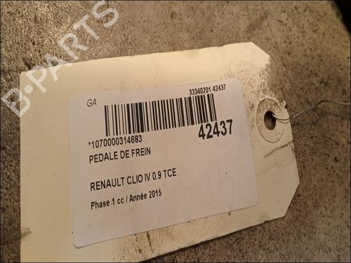 Used Break pedal RENAULT CLIO IV (BH_) 0.9 TCe 90 (BHNF, BHMA, BHMH, BHJK, BHJR) (90 hp) 9617764