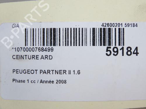 Rear right seatbelt PEUGEOT PARTNER Tepee 1.6 VTi | BP36682307I28 - Image 5