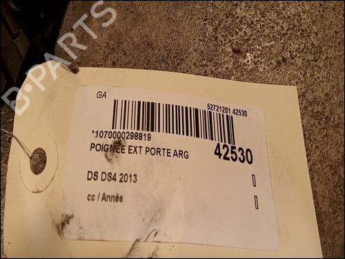 Used Rear left exterior door handle CITROËN DS4 (NX_) 2.0 HDi / BlueHDi 135 (136 hp) 9616418