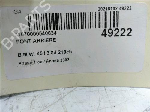 Used Rear differential BMW X5 (E53) 3.0 d (184 hp) 19319452