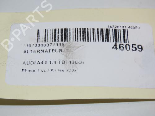 Used Alternator AUDI A4 B6 Avant (8E5) 1.9 TDI (130 hp) 16490970