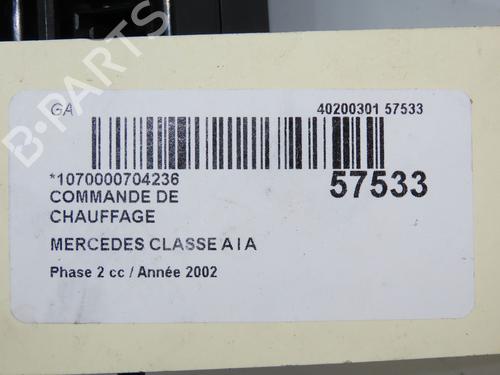 Climate control MERCEDES-BENZ A-CLASS (W168) A 170 CDI (168.009, 168.109) | BP32200825I5
