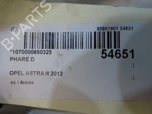 Right headlight OPEL ASTRA J (P10) 1.4 (68) | BP36495667C29 - Image 5