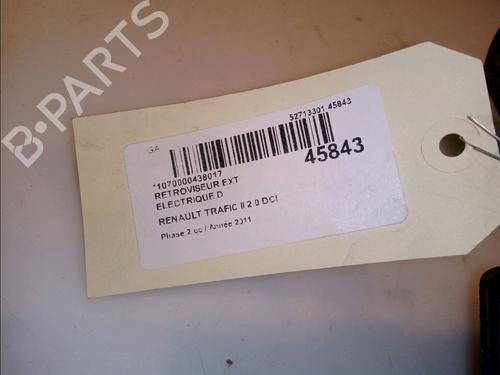 Right mirror RENAULT TRAFIC II Van (FL) 2.0 dCi 115 (FL01, FL0U, FL00, FL0H, FL0M) | BP12846595C27 