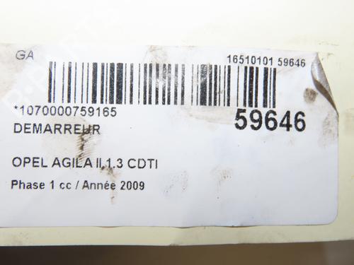 Starter OPEL AGILA B (H08) 1.3 CDTI (F68) | BP39756408M8 - Image 4