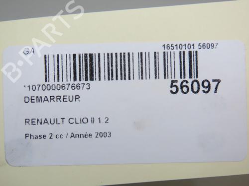 Startmotor RENAULT CLIO II (BB_, CB_) 1.2 (BB0A, BB0F, BB10, BB1K, BB28, BB2D, BB2H, CB0A,... (58 hp) 30955777