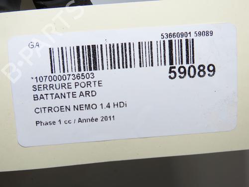 Tailgate lock CITROËN NEMO Box Body/MPV (AA_) 1.4 HDi | BP36511092C101 - Image 2