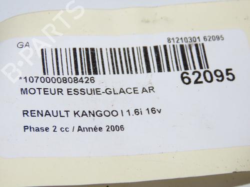 Used Rear wiper motor Rear wiper motor RENAULT KANGOO (KC0/1_) 1.6 16V (95 hp) 39938151 39938151