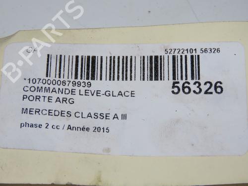 Used Left rear window switch MERCEDES-BENZ A-CLASS (W176) A 160 CDI / d (176.011) (90 hp) 31242578