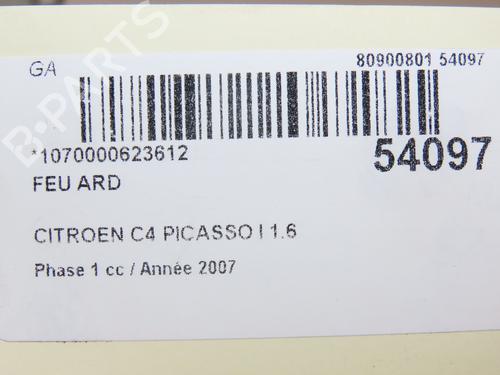 Høyre baklys CITROËN C4 Picasso I MPV (UD_) 1.6 HDi | BP28969588C35 