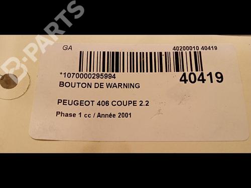 Warning switch PEUGEOT 406 Coupe (8C) 2.2 HDI | BP9616094I22 