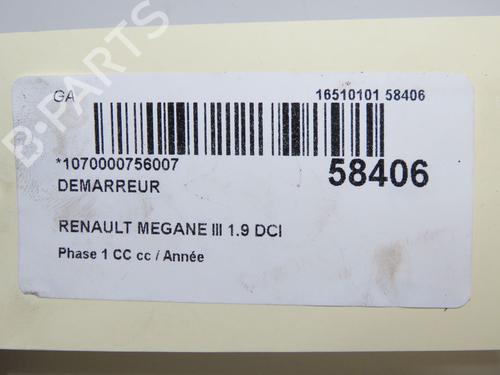 Starter RENAULT MEGANE CC (EZ0/1_) 1.9 dCi (EZ0J, EZ1S) | BP36444325M8  - Image 7