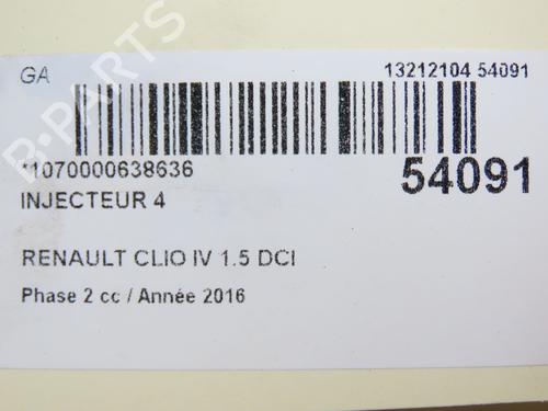 injector-renault-clio-iv-bh_-2012-2013-2014-2015-2016-2017-2018-2019-2020-2021-28801404 main image