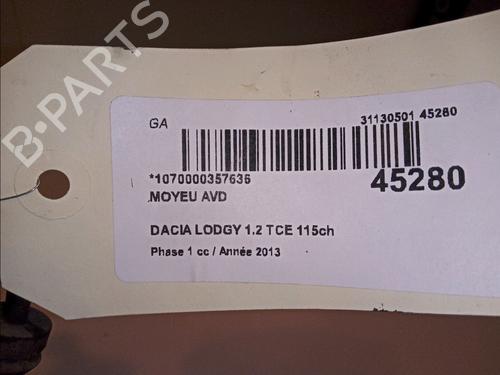 Left front steering knuckle DACIA LODGY (JS_) 1.2 TCe (JSAY, JSM0) | BP14875777M25 