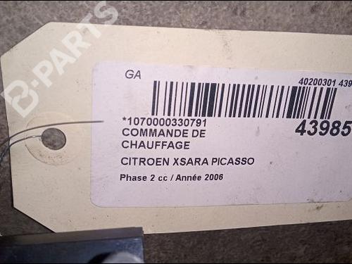 AC Styreenhet / Manøvreringsenhet CITROËN XSARA PICASSO (N68) 1.6 HDi | BP9705970I5 