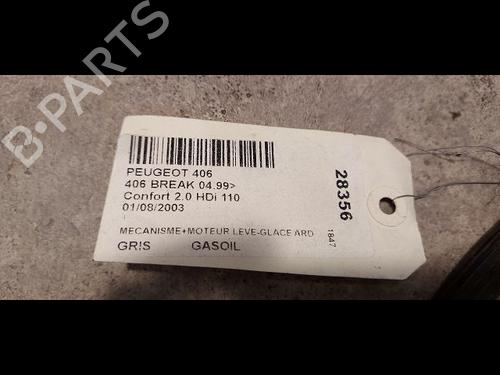 Used Rear right window mechanism PEUGEOT 406 Break (8E/F) 2.0 HDI 110 (109 hp) 23176697