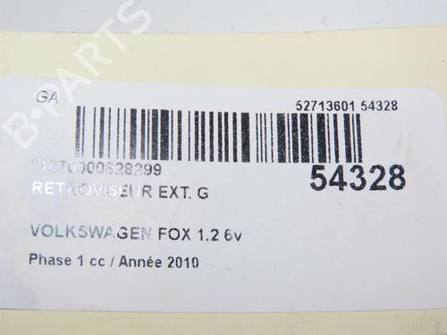 Used Left mirror VW FOX Hatchback (5Z1, 5Z3, 5Z4) 1.2 (55 hp) 28802007