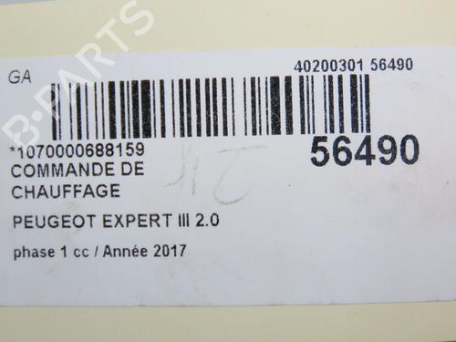Climate control PEUGEOT EXPERT Van (V_) 2.0 BlueHDi 120 | BP30841122I5  - Image 6