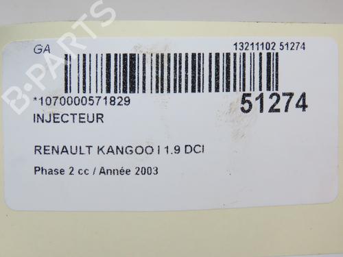 Injector RENAULT KANGOO (KC0/1_) 1.9 dCi 4x4 | BP24358668M100 - Image 5