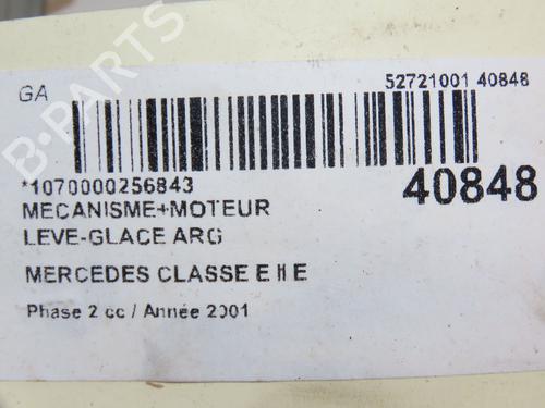 Rear left window mechanism MERCEDES-BENZ E-CLASS (W210) E 220 CDI (210.006) | BP11103175C24
