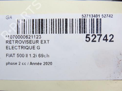 Left mirror FIAT 500 (312_) 1.2 (312AXA1A) | BP28968707C26 