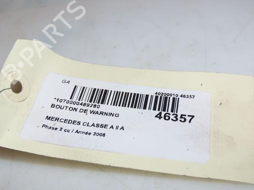 Warning switch MERCEDES-BENZ A-CLASS (W169) A 180 CDI (169.007, 169.307) | BP16040005I22 