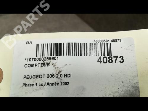 Instrument cluster PEUGEOT 206 Hatchback (2A/C) 2.0 HDI 90 | BP9610372C47 