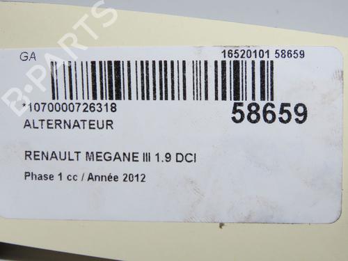 Alternator RENAULT MEGANE III Hatchback (BZ0/1_, B3_) 1.9 dCi (BZ0N, BZ0J) | BP36791295M7  - Image 9