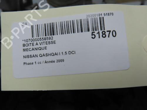Gearbox NISSAN QASHQAI I (J10, NJ10) 1.5 dCi | BP28829417M3