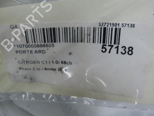 Used Right rear door Right rear door CITROËN C1 (PM_, PN_) 1.0 (68 hp) 40484867 40484867