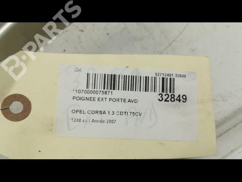 Front right exterior door handle OPEL CORSA D (S07) 1.3 CDTI (L08, L68) | BP9596075C129 