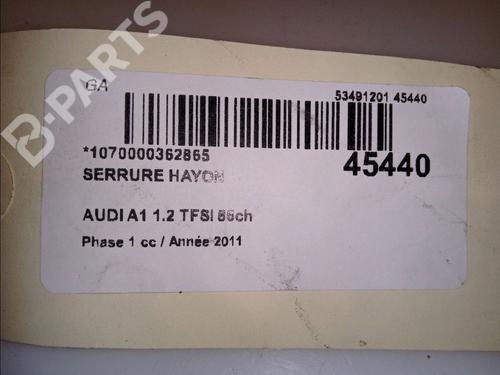 Tailgate lock AUDI A1 (8X1, 8XK) 1.2 TFSI | BP11628376C101 