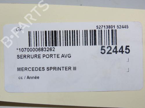 Used Front left lock MERCEDES-BENZ SPRINTER 4-t Van (B907, B910) 414 CDI RWD (907.643, 907.645, 907.647) (143 hp) 31077355