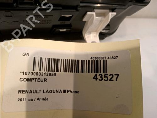 Used Instrument cluster RENAULT LAGUNA III Grandtour (KT0/1) 1.5 dCi (KT0A, KT0R, KT02) (110 hp) 11177704