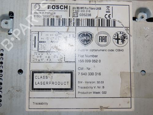Radio ALFA ROMEO MITO (955_) 1.4 MultiAir (955AXL1B) | BP22441115E6 