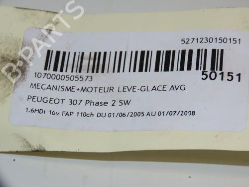 Front left window mechanism PEUGEOT 307 SW (3H) 1.6 HDI 110 | BP17868451C22 