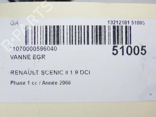 Used Egr Egr RENAULT SCÉNIC II (JM0/1_) 1.9 dCi (125 hp) 34609407 34609407
