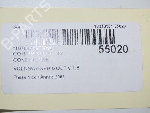 AC compressor VW GOLF V (1K1) 1.6 FSI | BP31692728M34  - Image 7