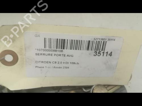 Fechadura frente esquerda CITROËN C8 (EA_, EB_) 2.0 HDi (110 hp) 9597183