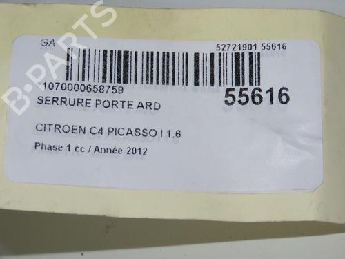 Højre bagtil lås CITROËN C4 Grand Picasso I (UA_) 1.6 HDi 110 (112 hp) 32100498