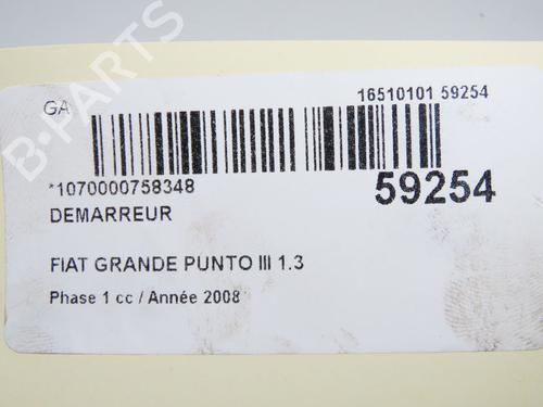 Startmotor Startmotor FIAT GRANDE PUNTO (199_) 1.3 D Multijet (75 hp) 37225947 37225947
