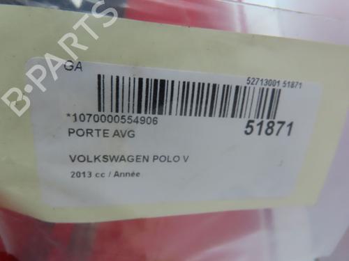 Left front door VW POLO V (6R1, 6C1) 1.6 TDI | BP28831294C2 