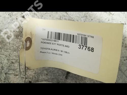 Rear right exterior door handle TOYOTA AURIS (_E18_) 1.8 Hybrid (ZWE186_, ZWE186R) | BP9606361C130 